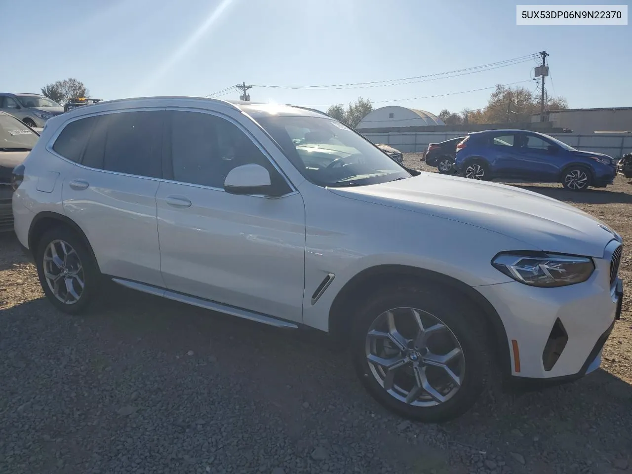 2022 BMW X3 xDrive30I VIN: 5UX53DP06N9N22370 Lot: 77820974