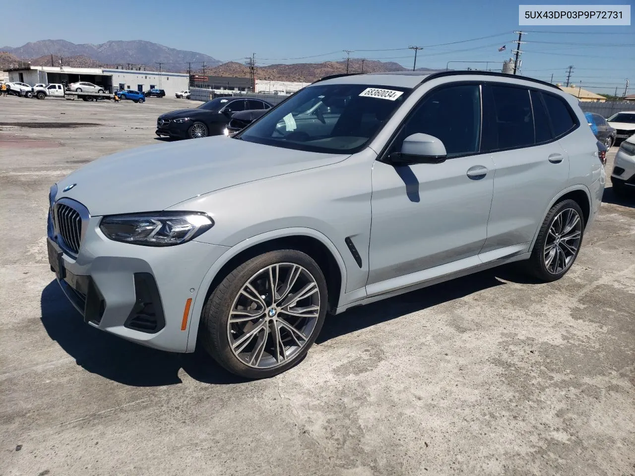 2023 BMW X3 Sdrive30I VIN: 5UX43DP03P9P72731 Lot: 68360034