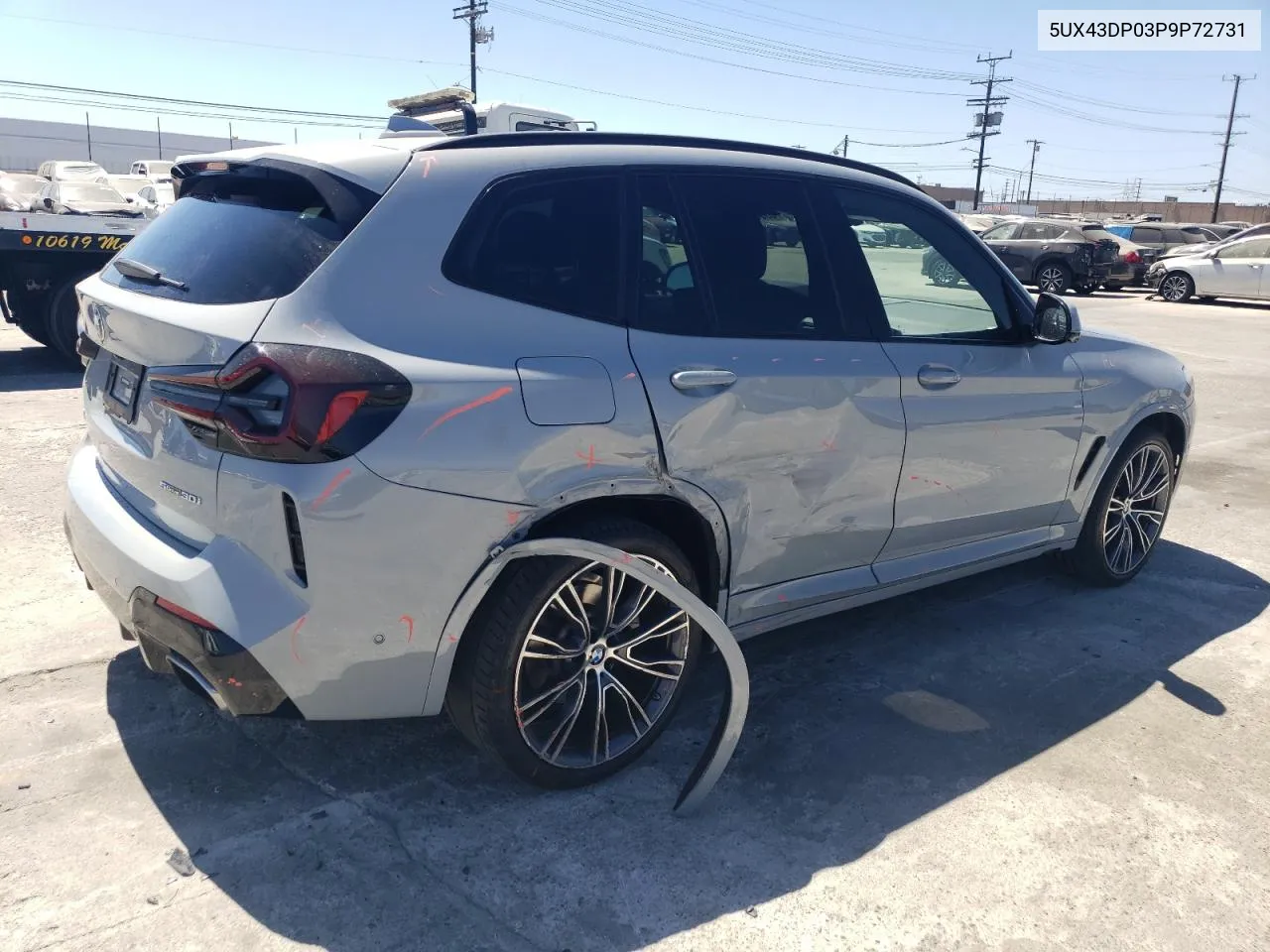 2023 BMW X3 Sdrive30I VIN: 5UX43DP03P9P72731 Lot: 68360034