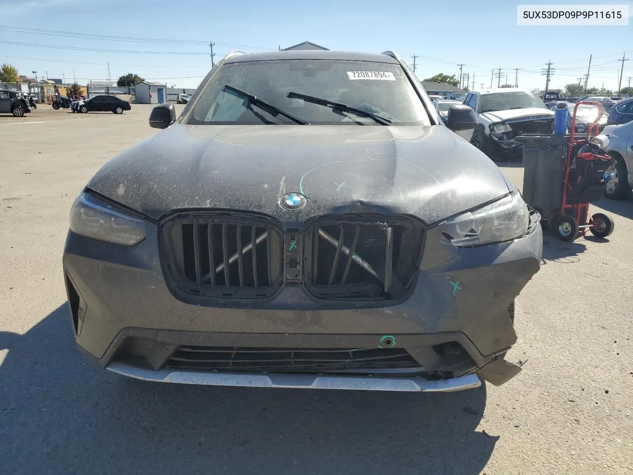 2023 BMW X3 xDrive30I VIN: 5UX53DP09P9P11615 Lot: 72087894