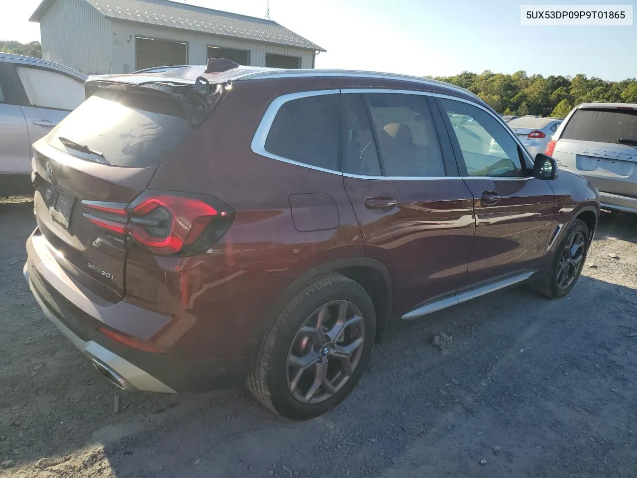 2023 BMW X3 xDrive30I VIN: 5UX53DP09P9T01865 Lot: 75539974