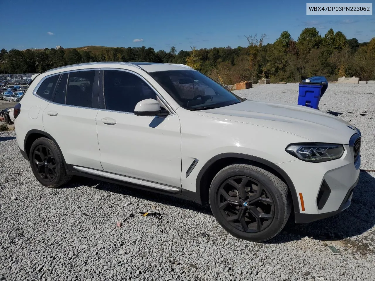 2023 BMW X3 Sdrive30I VIN: WBX47DP03PN223062 Lot: 76085004