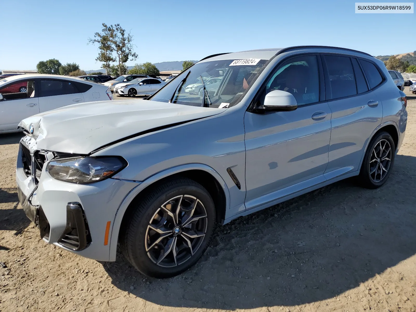 2024 BMW X3 xDrive30I VIN: 5UX53DP06R9W18599 Lot: 68119824