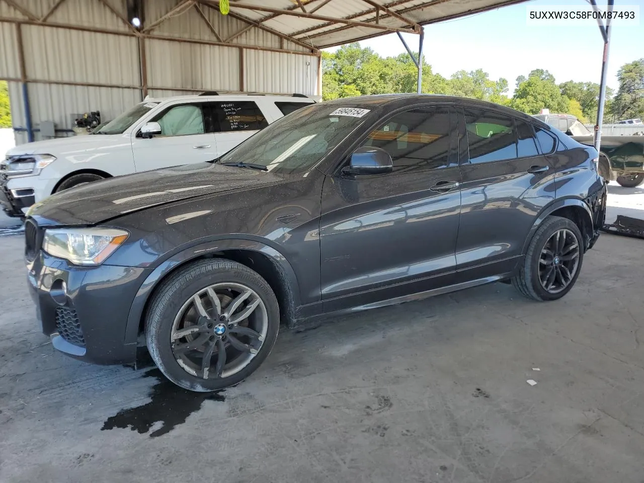 2015 BMW X4 xDrive28I VIN: 5UXXW3C58F0M87493 Lot: 59846154