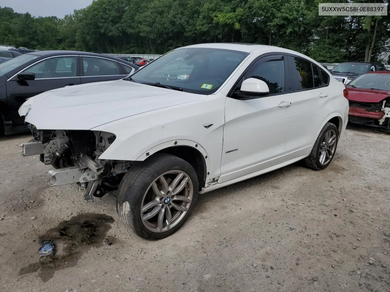 2015 BMW X4 xDrive35I VIN: 5UXXW5C58F0E88397 Lot: 62268204