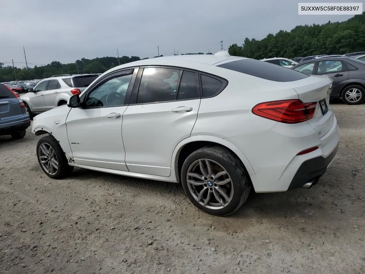 2015 BMW X4 xDrive35I VIN: 5UXXW5C58F0E88397 Lot: 62268204