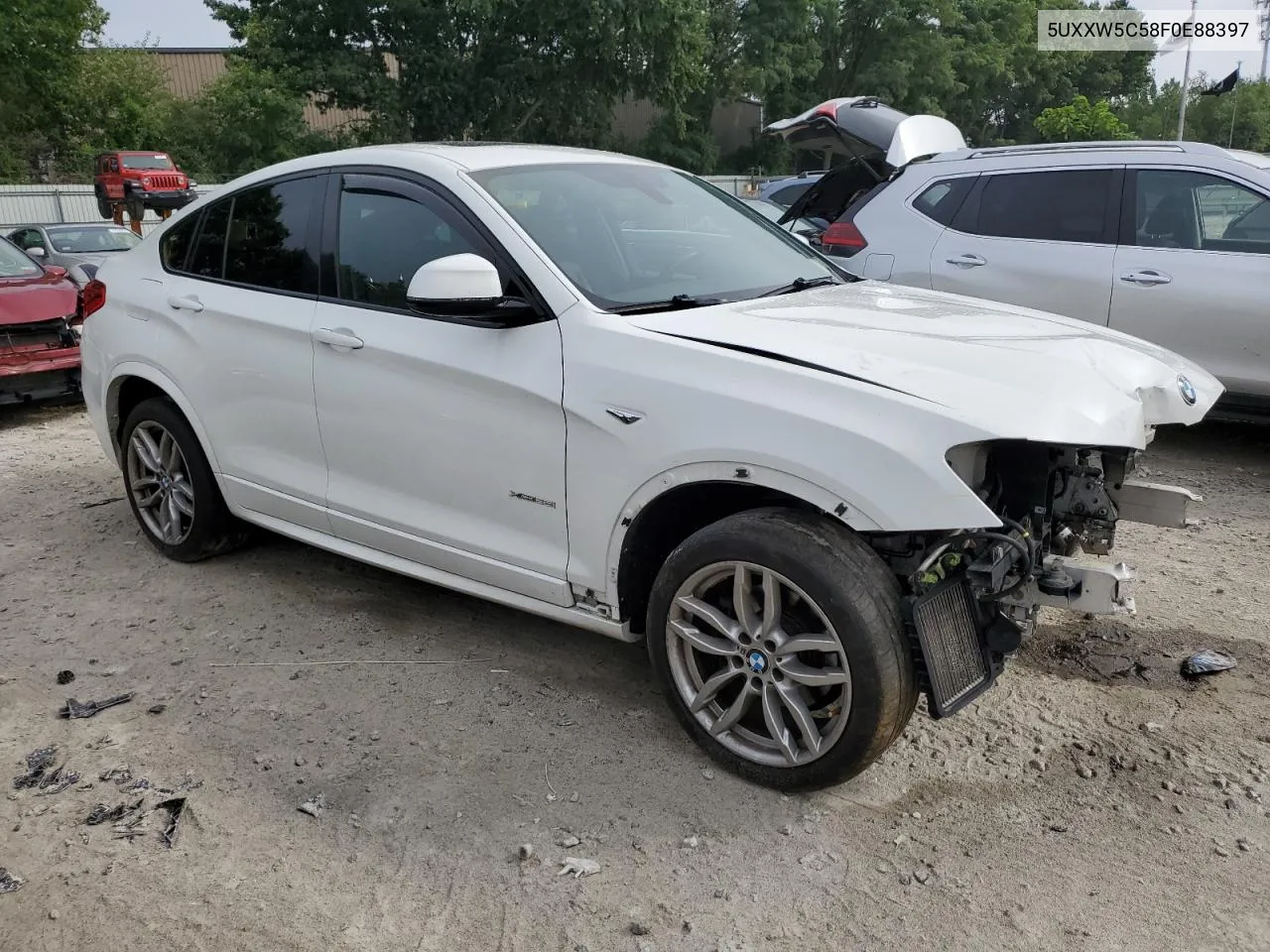 2015 BMW X4 xDrive35I VIN: 5UXXW5C58F0E88397 Lot: 62268204