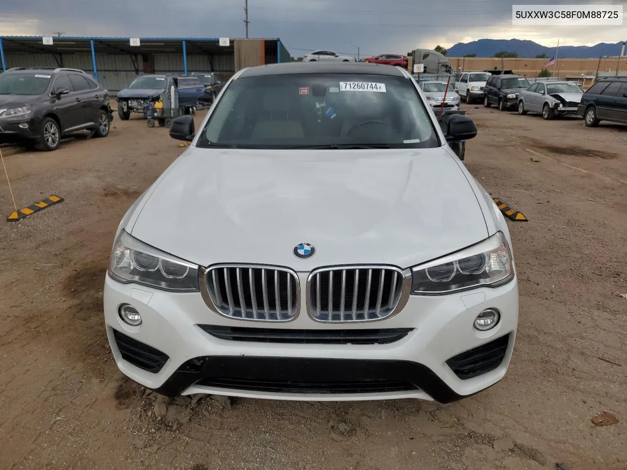 2015 BMW X4 xDrive28I VIN: 5UXXW3C58F0M88725 Lot: 71260744