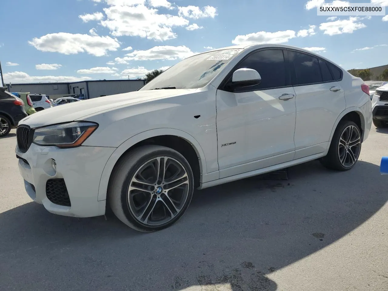 2015 BMW X4 xDrive35I VIN: 5UXXW5C5XF0E88000 Lot: 75635814