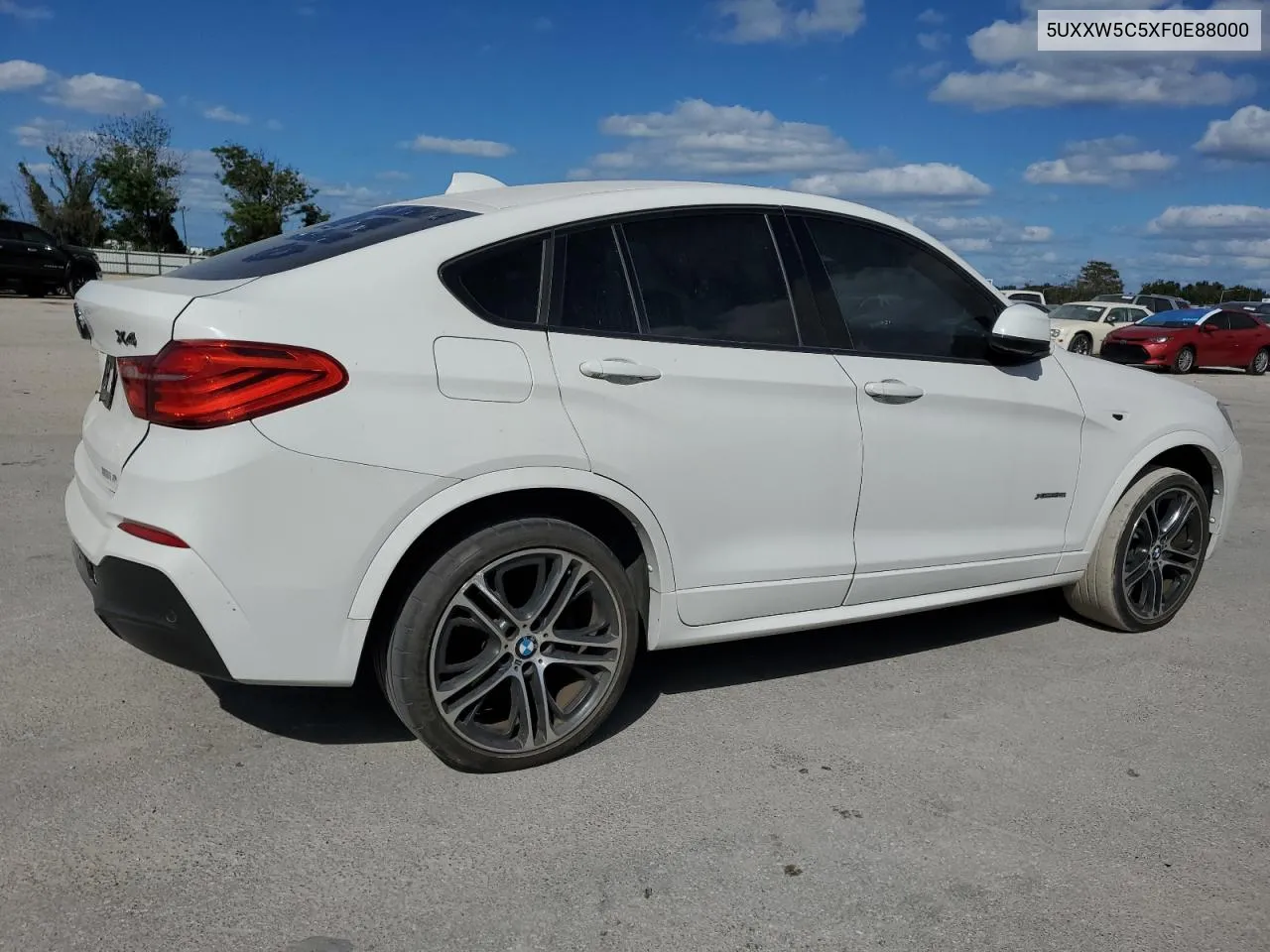 2015 BMW X4 xDrive35I VIN: 5UXXW5C5XF0E88000 Lot: 75635814