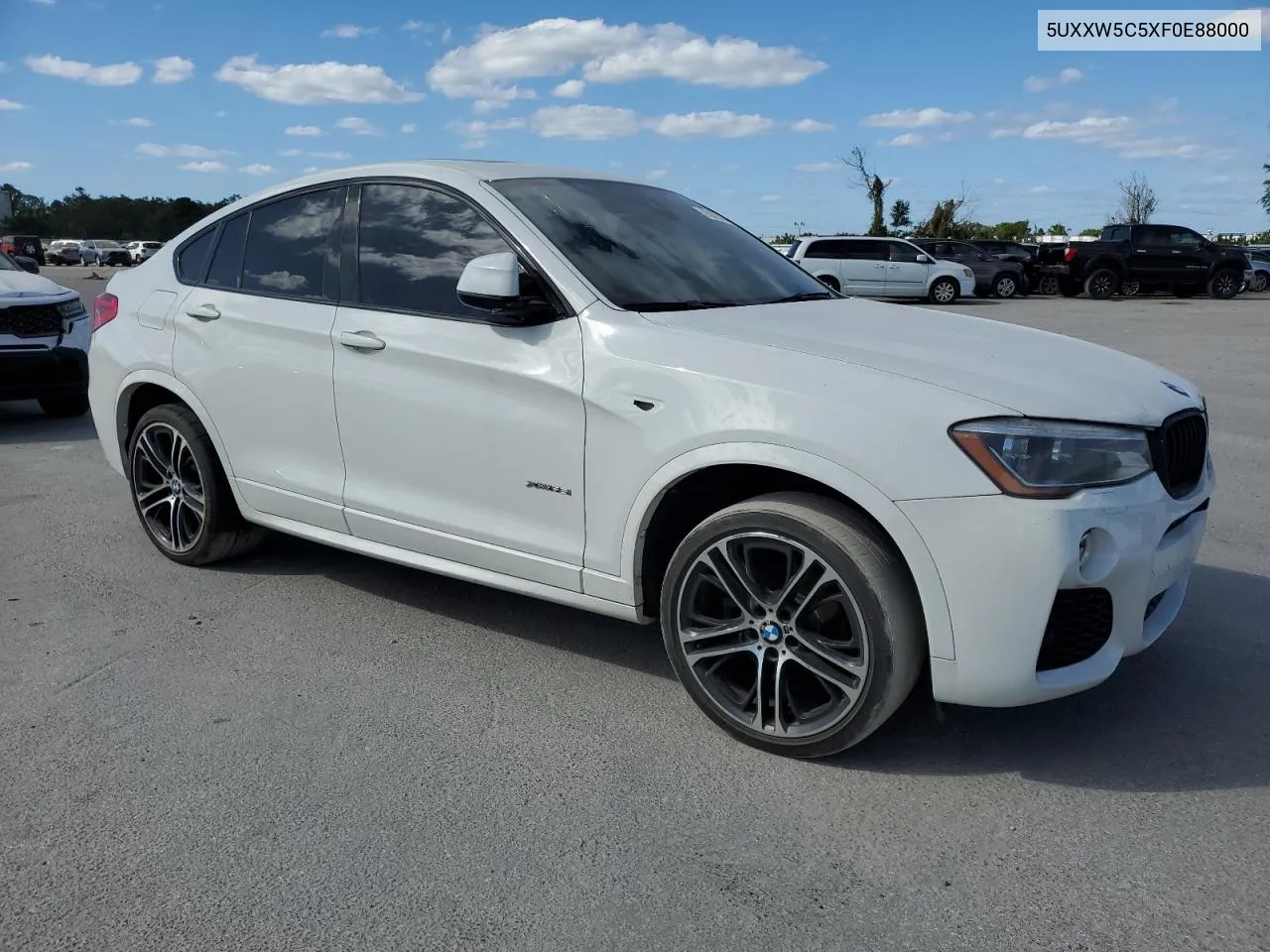 2015 BMW X4 xDrive35I VIN: 5UXXW5C5XF0E88000 Lot: 75635814