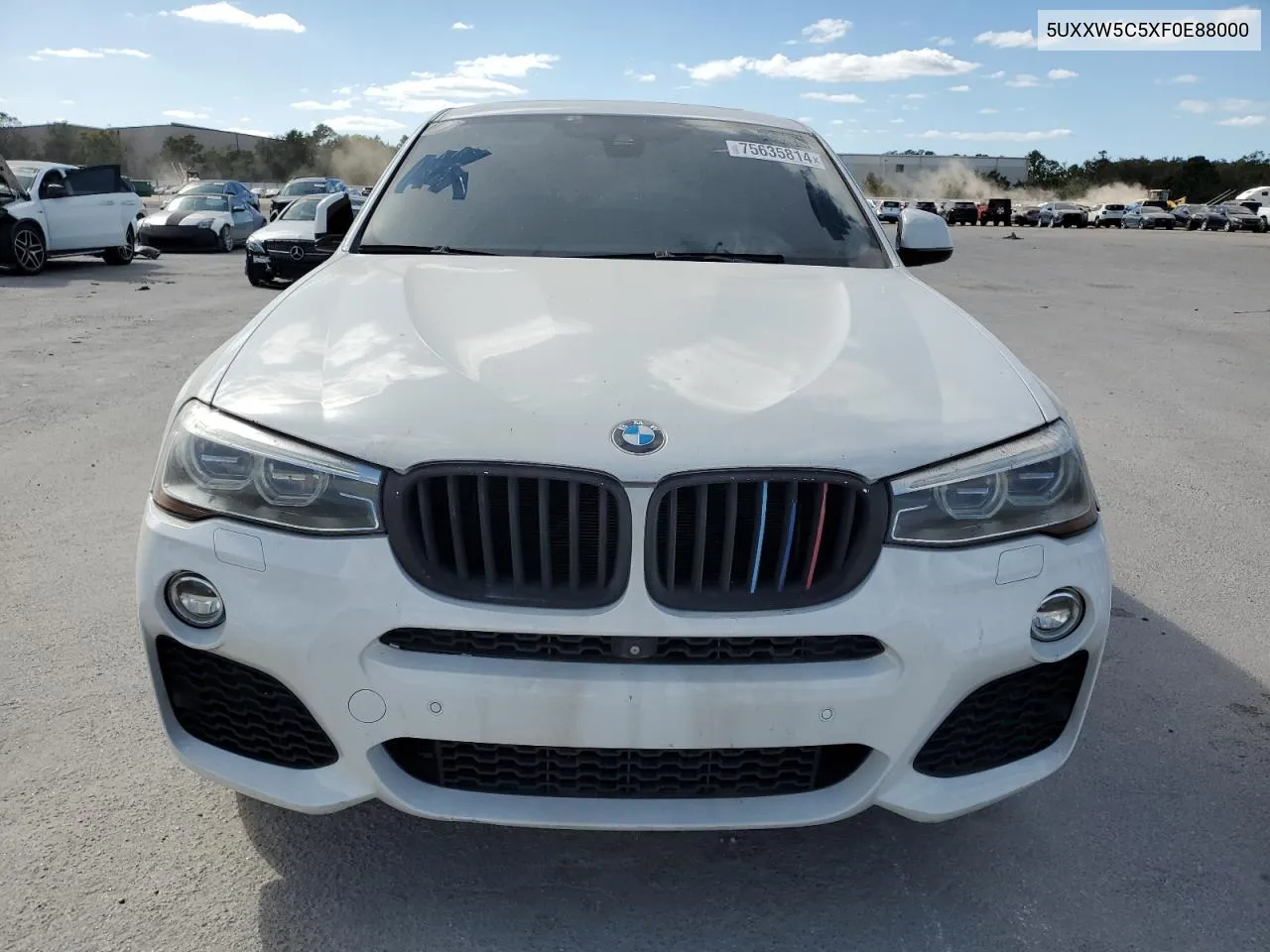 2015 BMW X4 xDrive35I VIN: 5UXXW5C5XF0E88000 Lot: 75635814