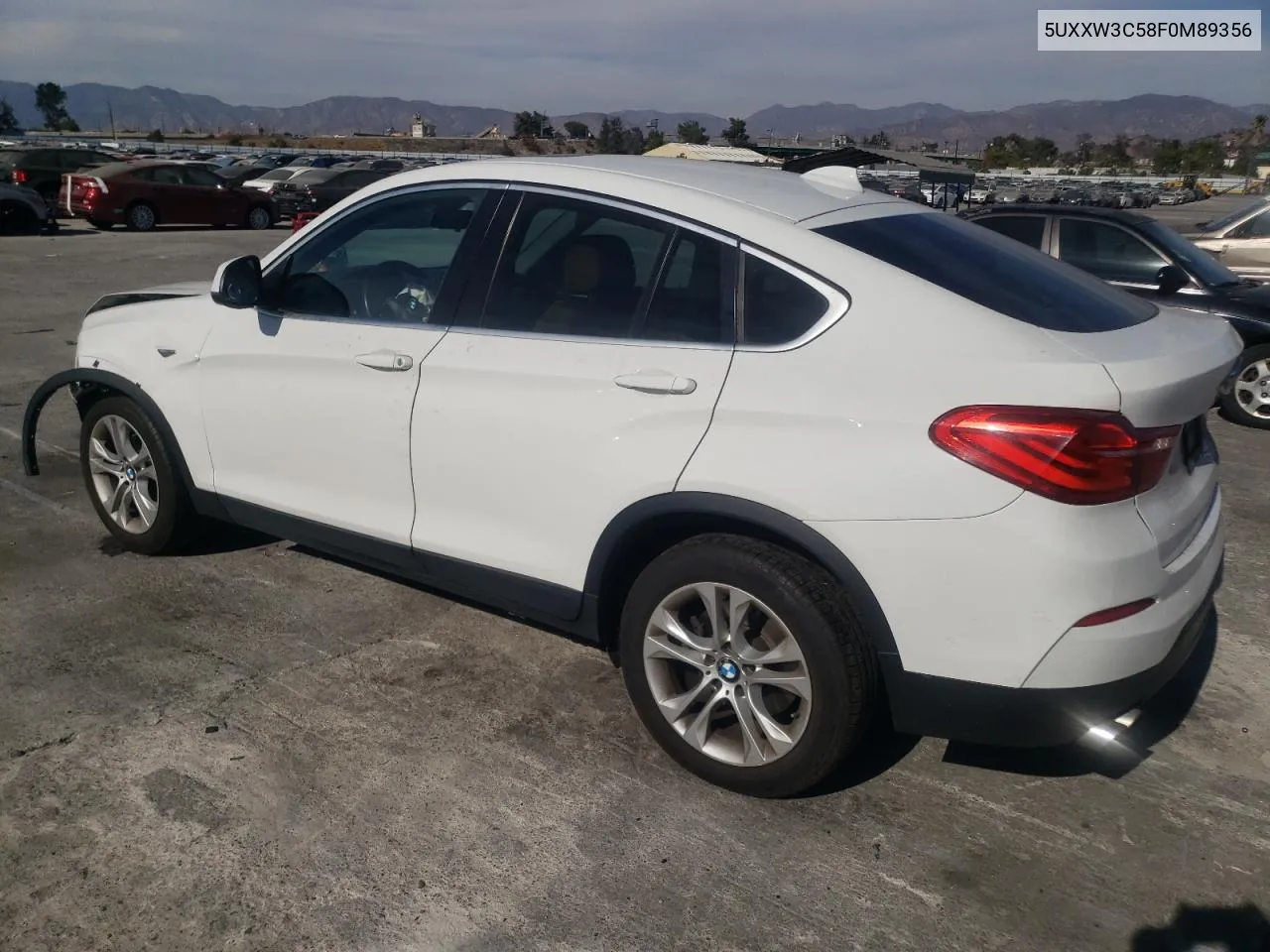 2015 BMW X4 xDrive28I VIN: 5UXXW3C58F0M89356 Lot: 76030694