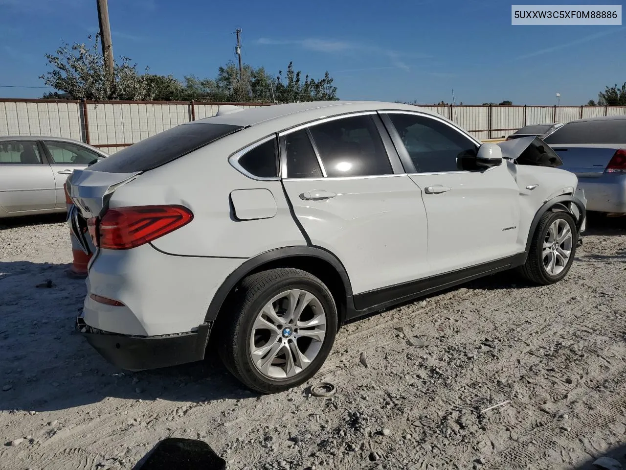 2015 BMW X4 xDrive28I VIN: 5UXXW3C5XF0M88886 Lot: 78241384