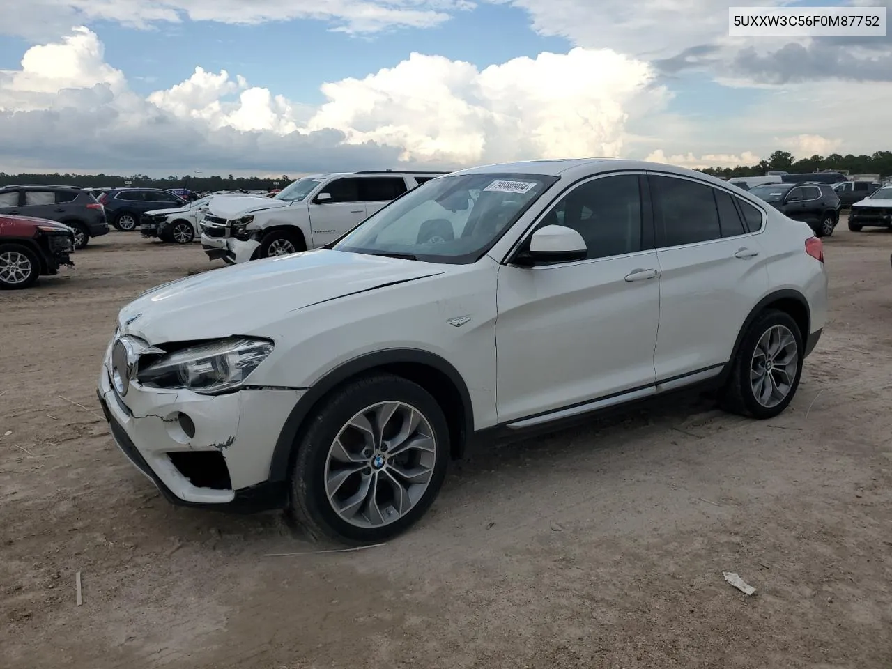 2015 BMW X4 xDrive28I VIN: 5UXXW3C56F0M87752 Lot: 79080904