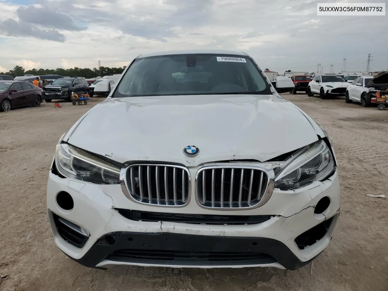 2015 BMW X4 xDrive28I VIN: 5UXXW3C56F0M87752 Lot: 79080904