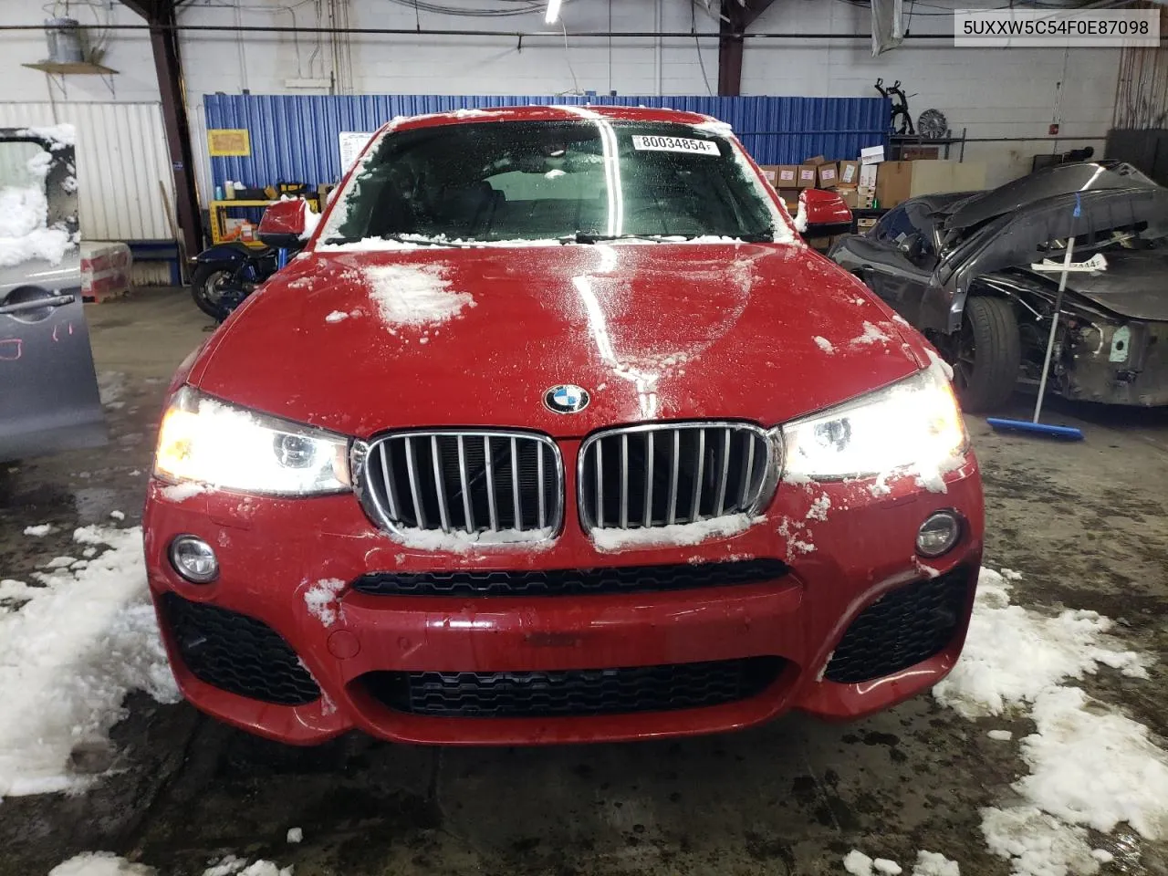 2015 BMW X4 xDrive35I VIN: 5UXXW5C54F0E87098 Lot: 80034854