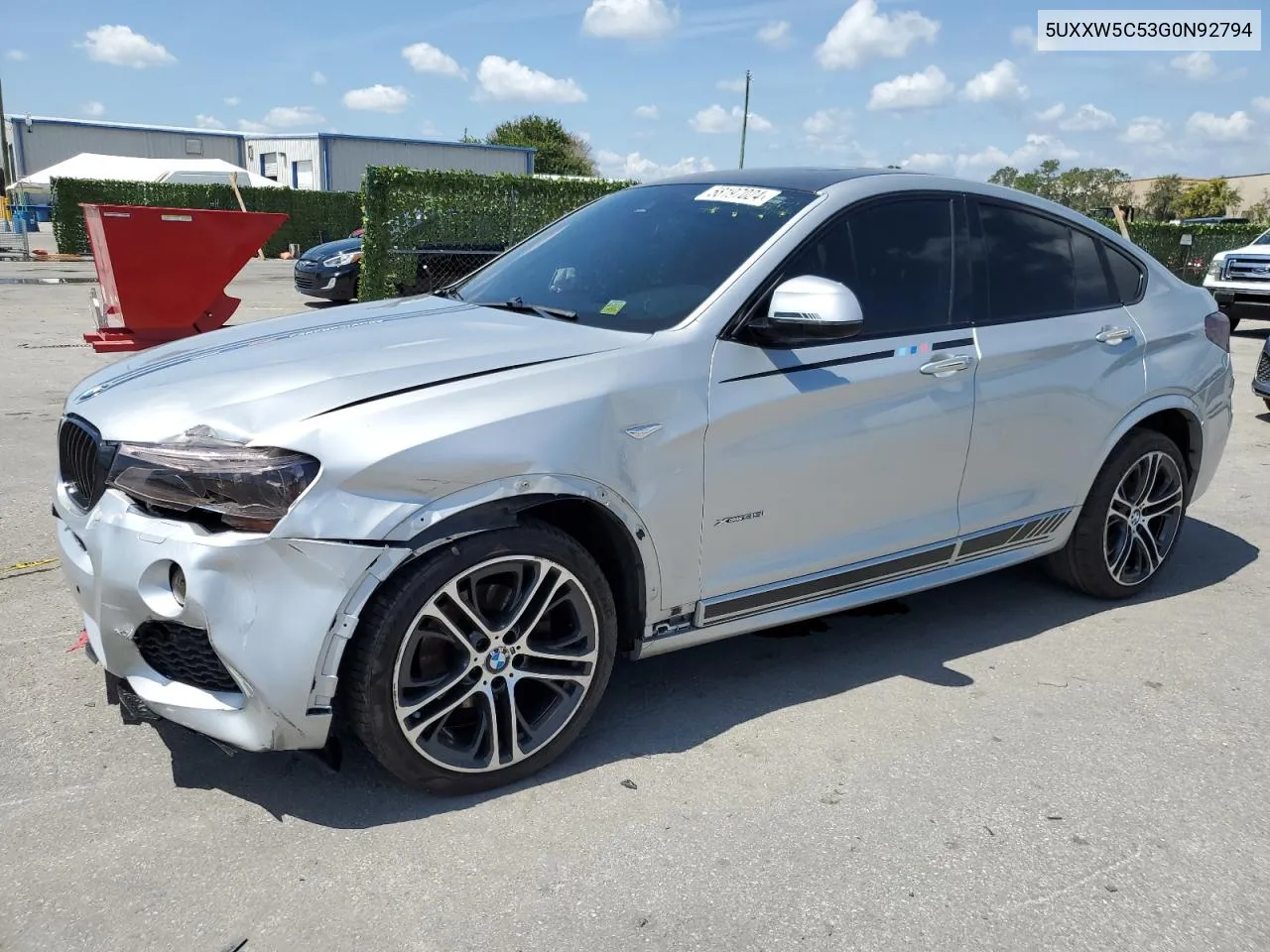 5UXXW5C53G0N92794 2016 BMW X4 xDrive35I