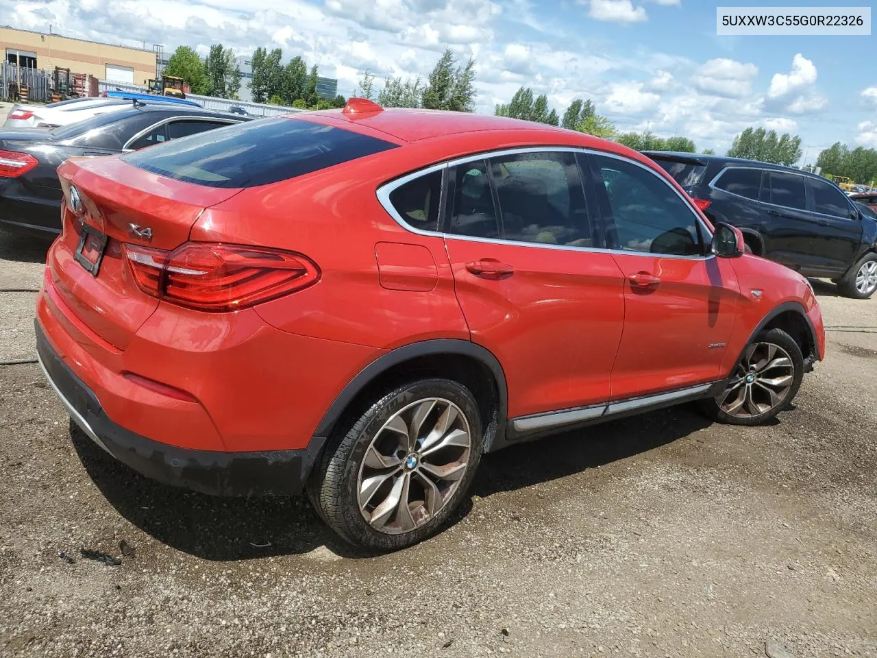 2016 BMW X4 xDrive28I VIN: 5UXXW3C55G0R22326 Lot: 64574974