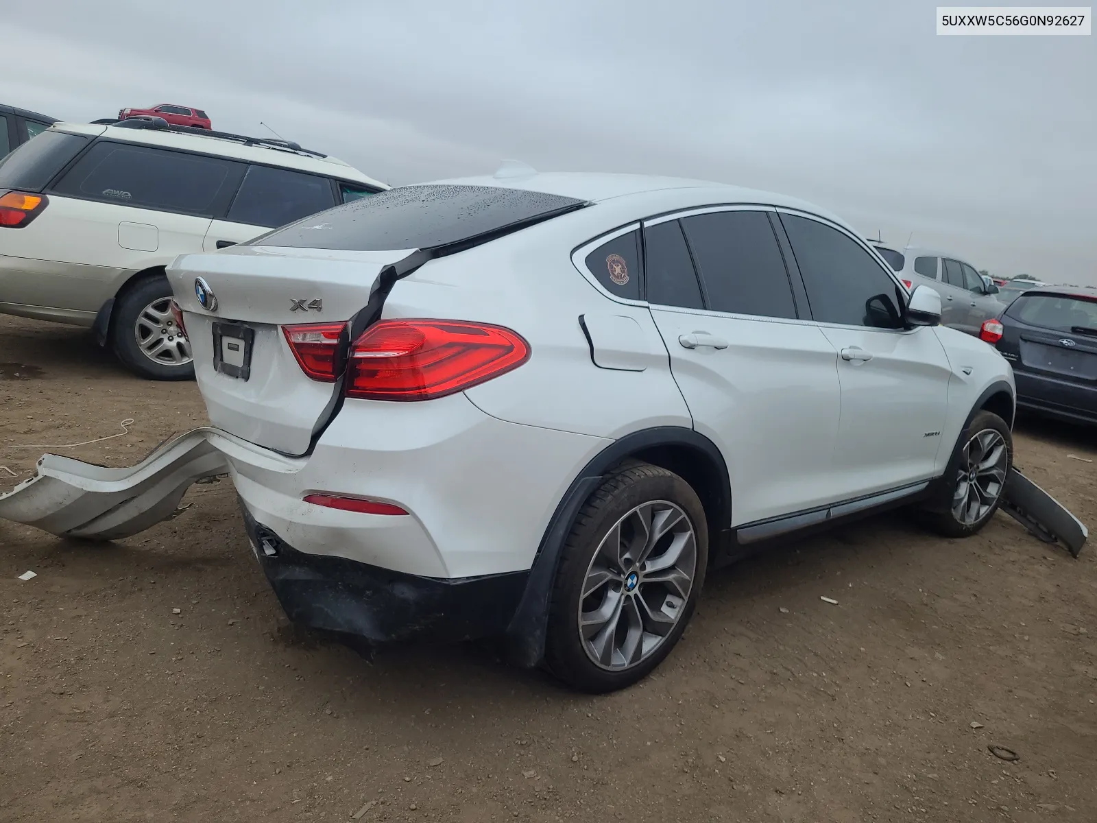 2016 BMW X4 xDrive35I VIN: 5UXXW5C56G0N92627 Lot: 65945574