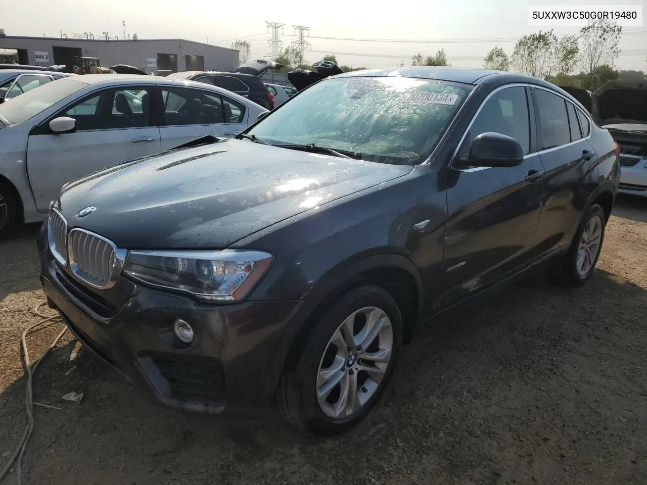 2016 BMW X4 xDrive28I VIN: 5UXXW3C50G0R19480 Lot: 70700134