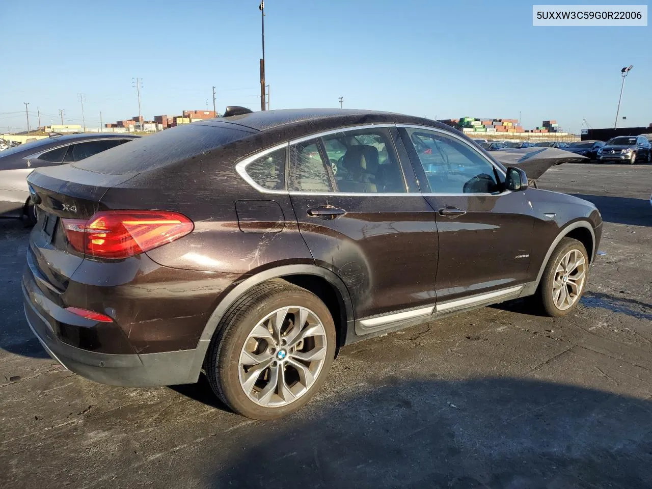 2016 BMW X4 xDrive28I VIN: 5UXXW3C59G0R22006 Lot: 72967044