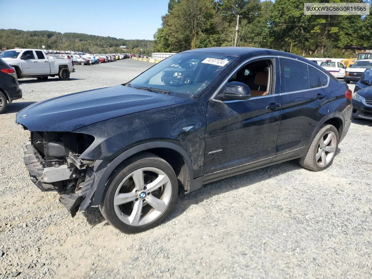 2016 BMW X4 xDrive28I VIN: 5UXXW3C58G0R19565 Lot: 74107124