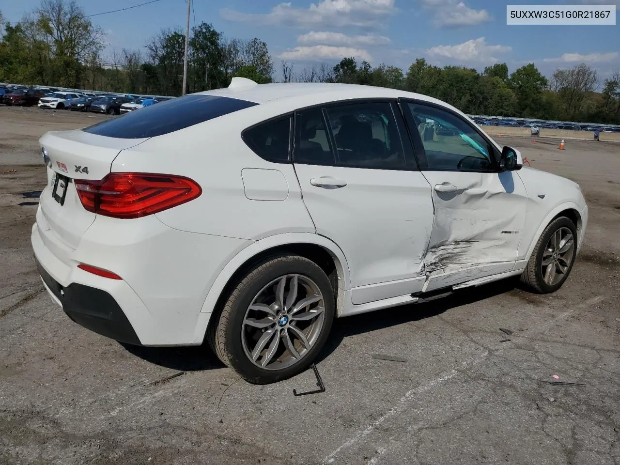 2016 BMW X4 xDrive28I VIN: 5UXXW3C51G0R21867 Lot: 74687024