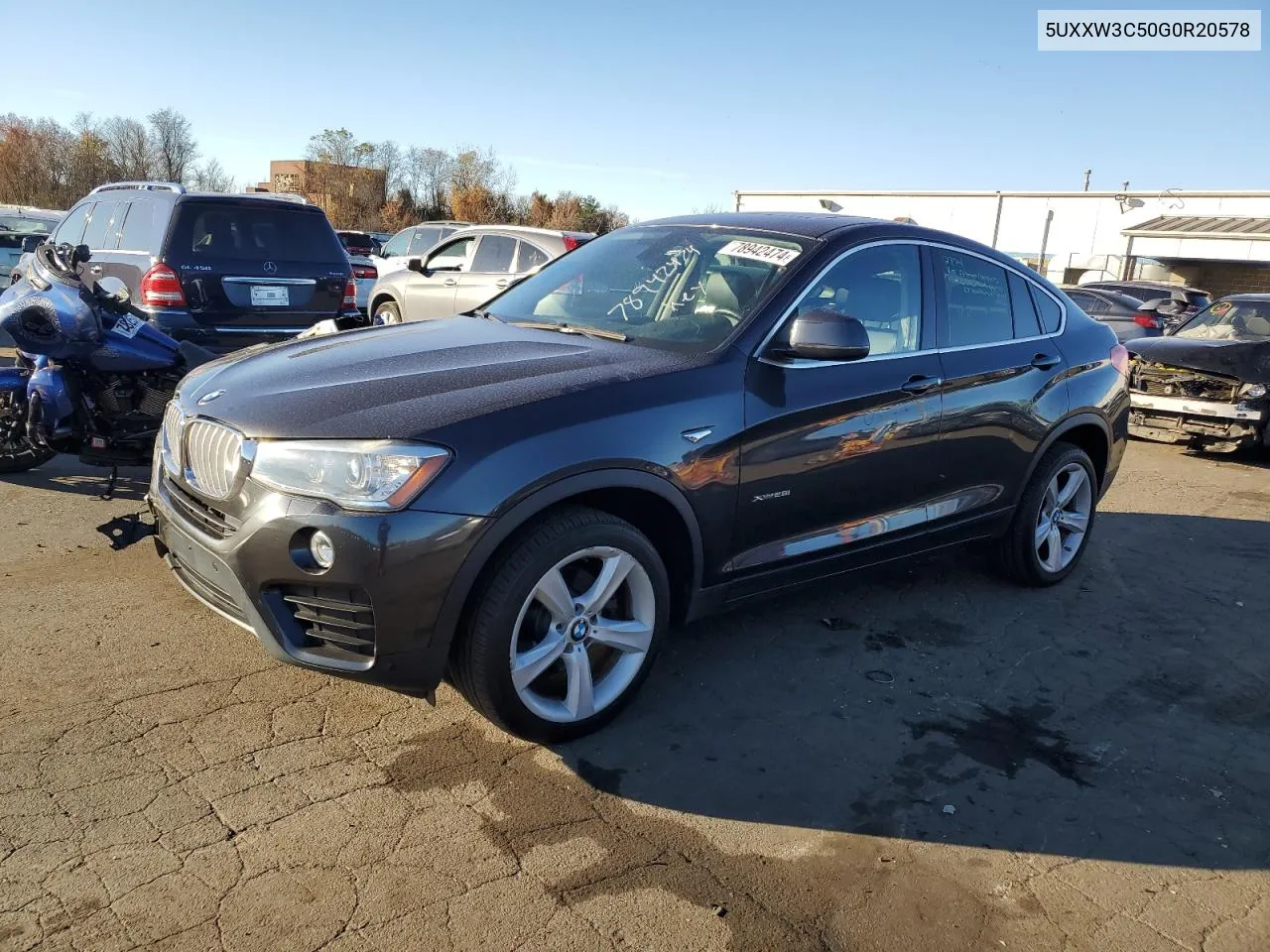 2016 BMW X4 xDrive28I VIN: 5UXXW3C50G0R20578 Lot: 78942474