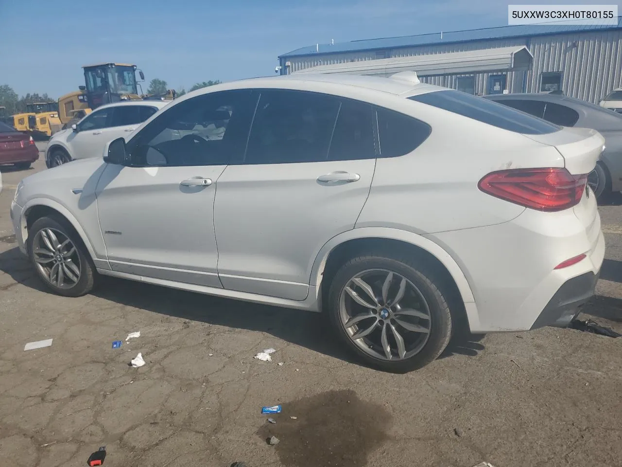 5UXXW3C3XH0T80155 2017 BMW X4 xDrive28I