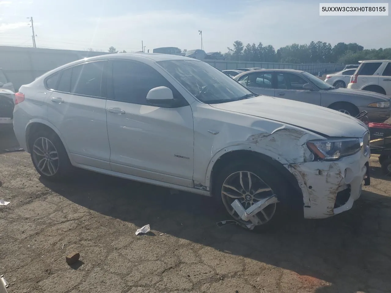 5UXXW3C3XH0T80155 2017 BMW X4 xDrive28I