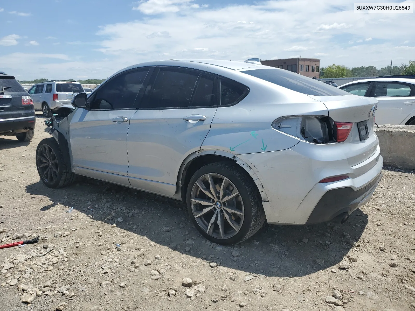 2017 BMW X4 xDrivem40I VIN: 5UXXW7C30H0U26549 Lot: 63799334