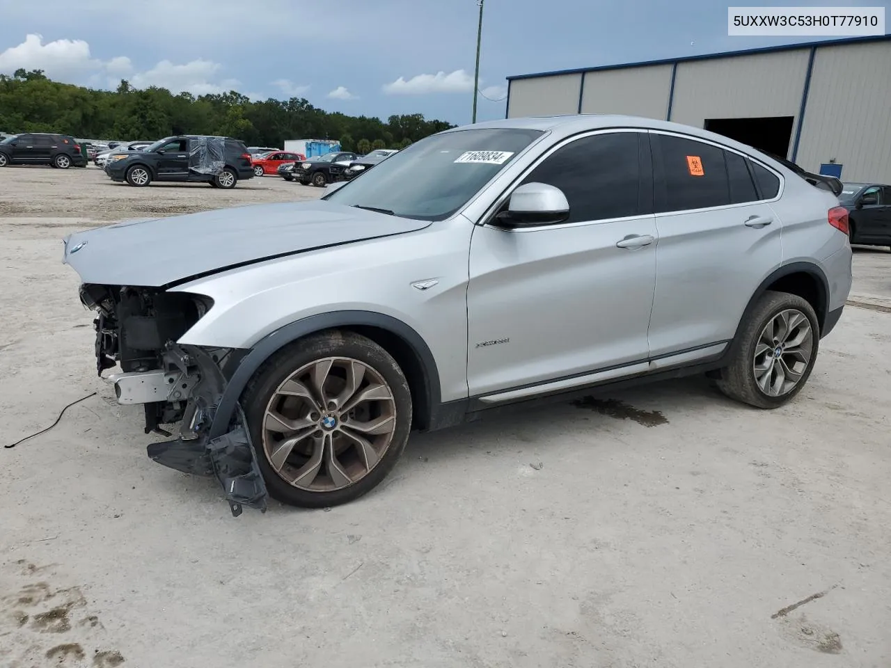 2017 BMW X4 xDrive28I VIN: 5UXXW3C53H0T77910 Lot: 71609834