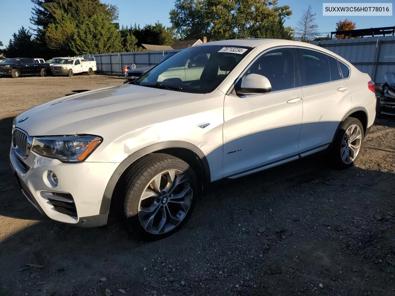 2017 BMW X4 xDrive28I VIN: 5UXXW3C56H0T78016 Lot: 73713234