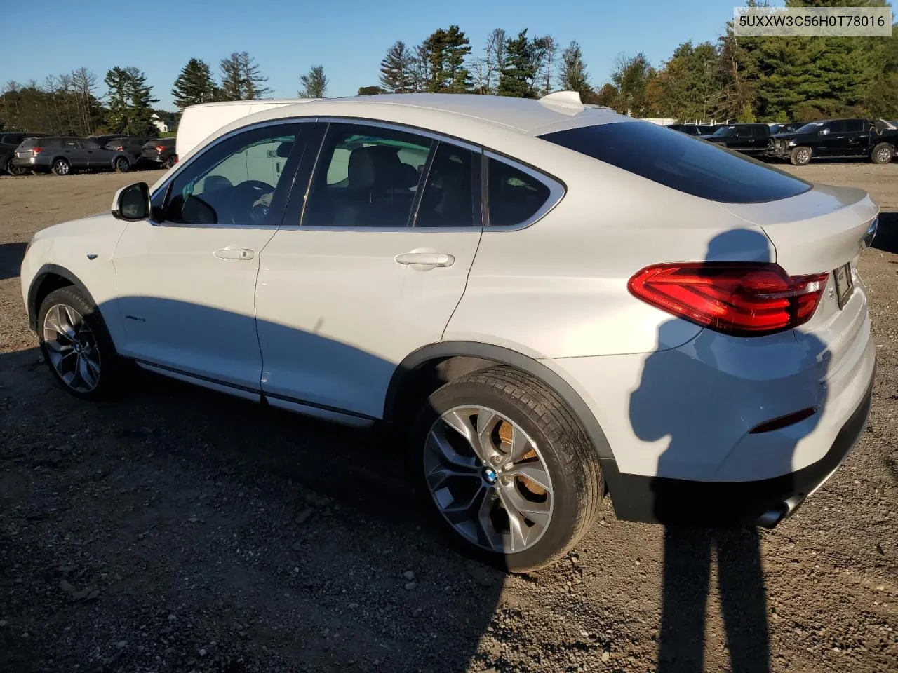 2017 BMW X4 xDrive28I VIN: 5UXXW3C56H0T78016 Lot: 73713234