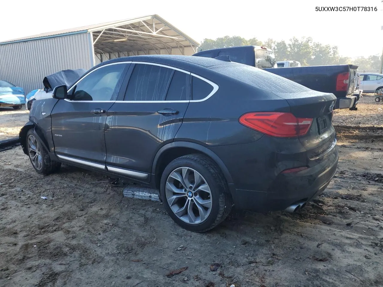 2017 BMW X4 xDrive28I VIN: 5UXXW3C57H0T78316 Lot: 74512004