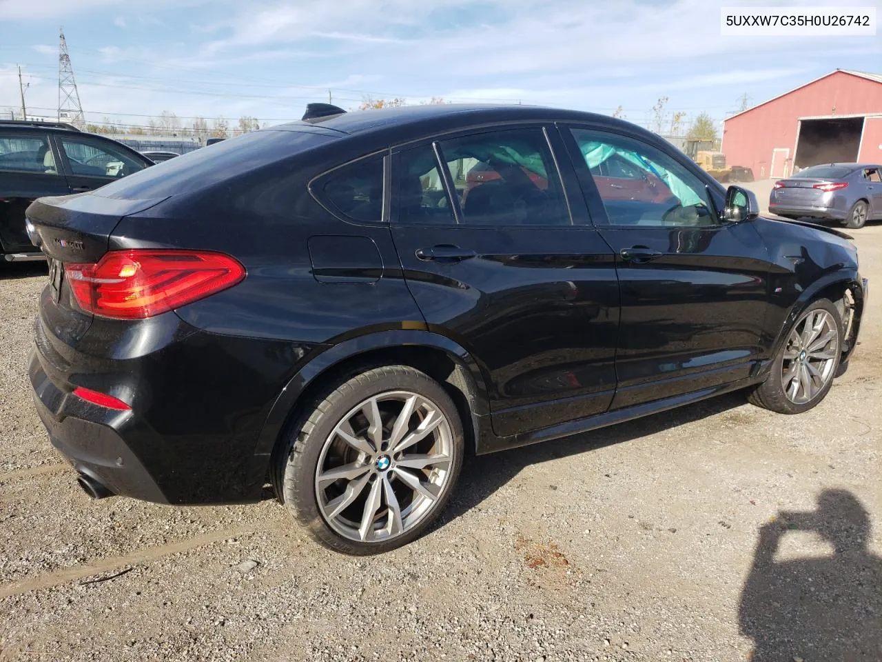 2017 BMW X4 xDrivem40I VIN: 5UXXW7C35H0U26742 Lot: 75292184