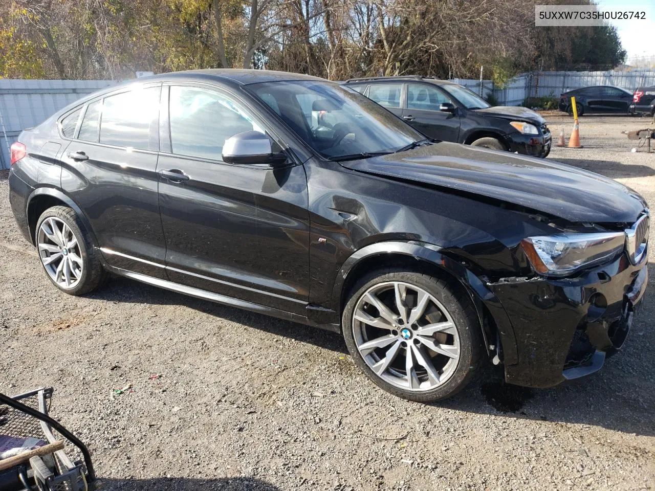 2017 BMW X4 xDrivem40I VIN: 5UXXW7C35H0U26742 Lot: 75292184