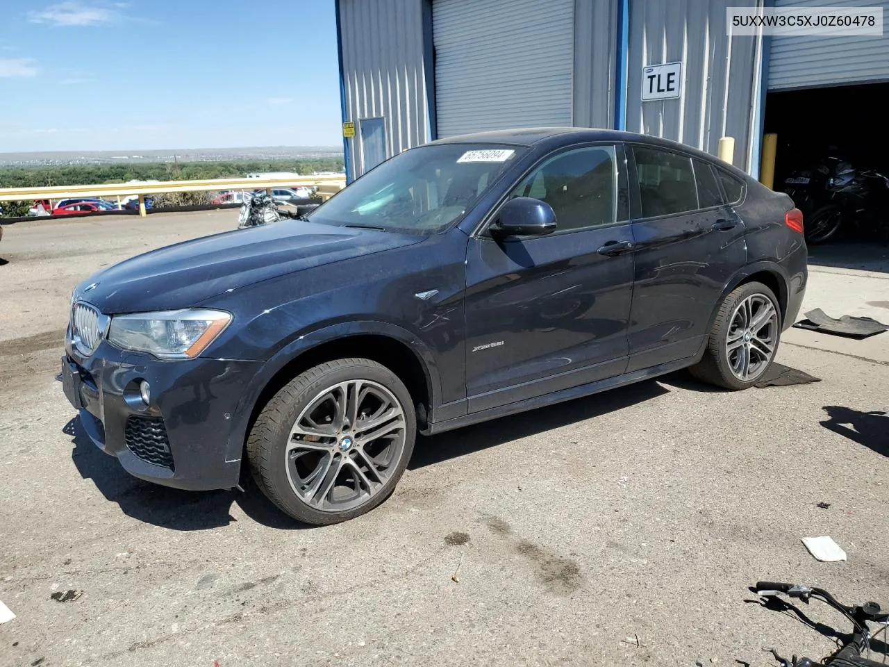 2018 BMW X4 xDrive28I VIN: 5UXXW3C5XJ0Z60478 Lot: 65756094