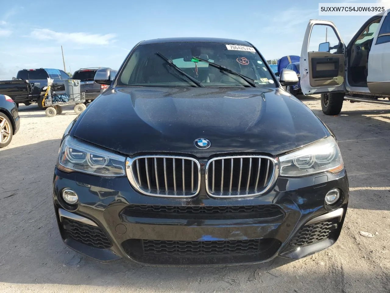 2018 BMW X4 xDrivem40I VIN: 5UXXW7C54J0W63925 Lot: 70642674