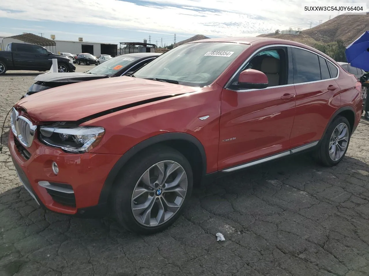 2018 BMW X4 xDrive28I VIN: 5UXXW3C54J0Y66404 Lot: 78289354