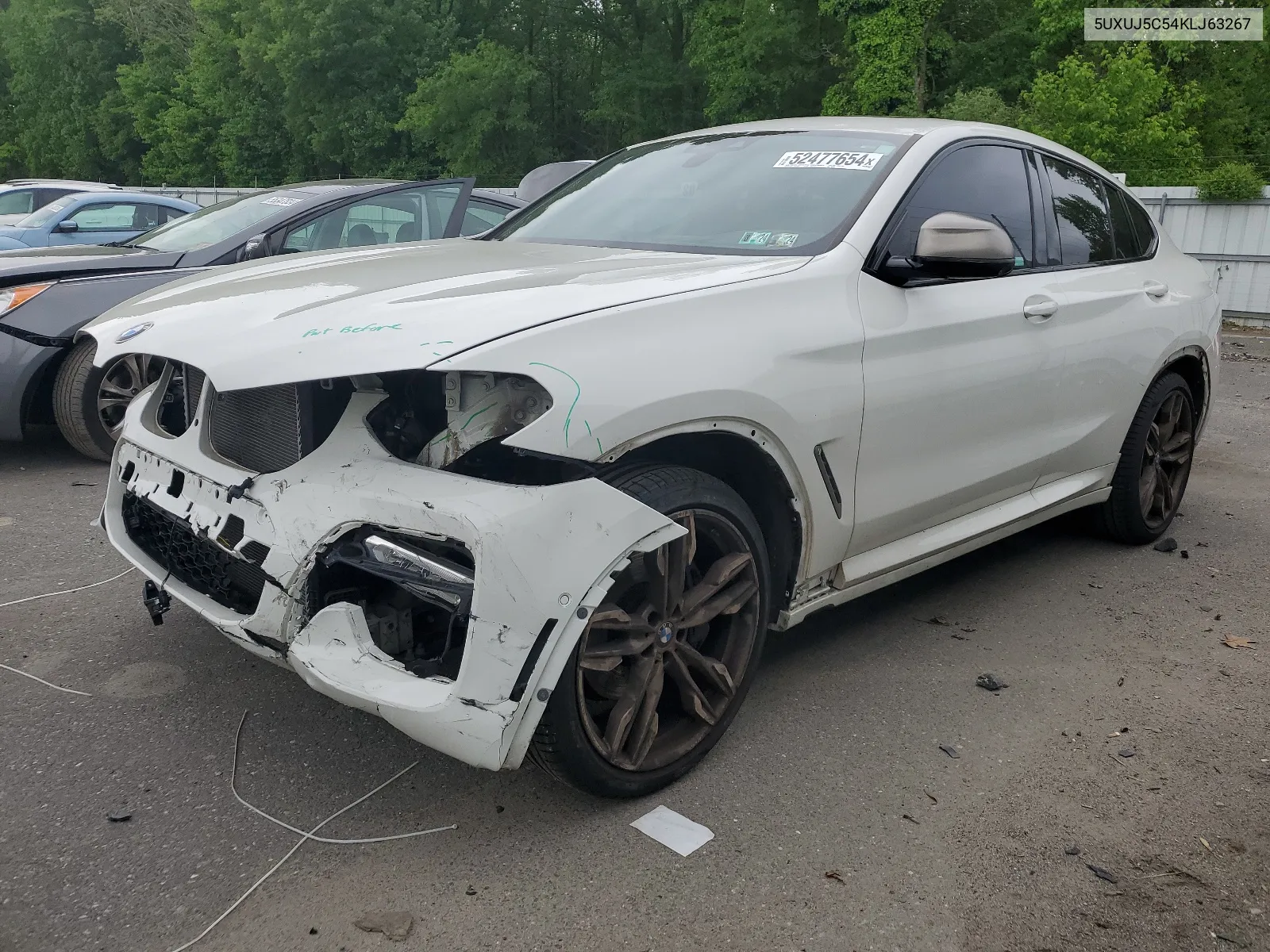 2019 BMW X4 M40I VIN: 5UXUJ5C54KLJ63267 Lot: 52477654