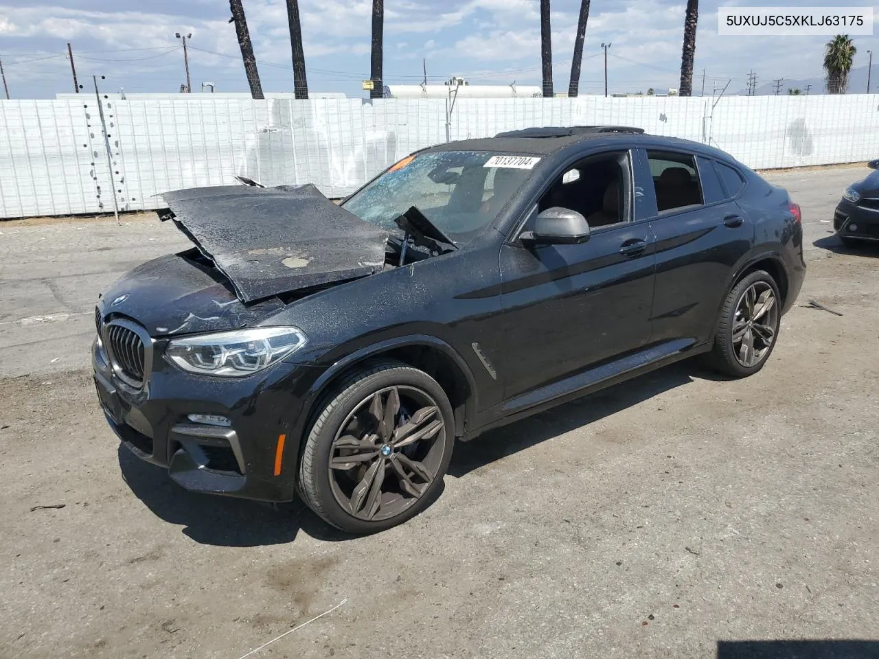 2019 BMW X4 M40I VIN: 5UXUJ5C5XKLJ63175 Lot: 70137704