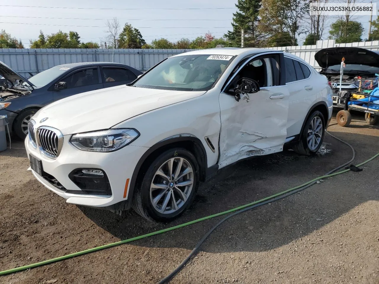 2019 BMW X4 xDrive30I VIN: 5UXUJ3C53KLG56882 Lot: 70263474