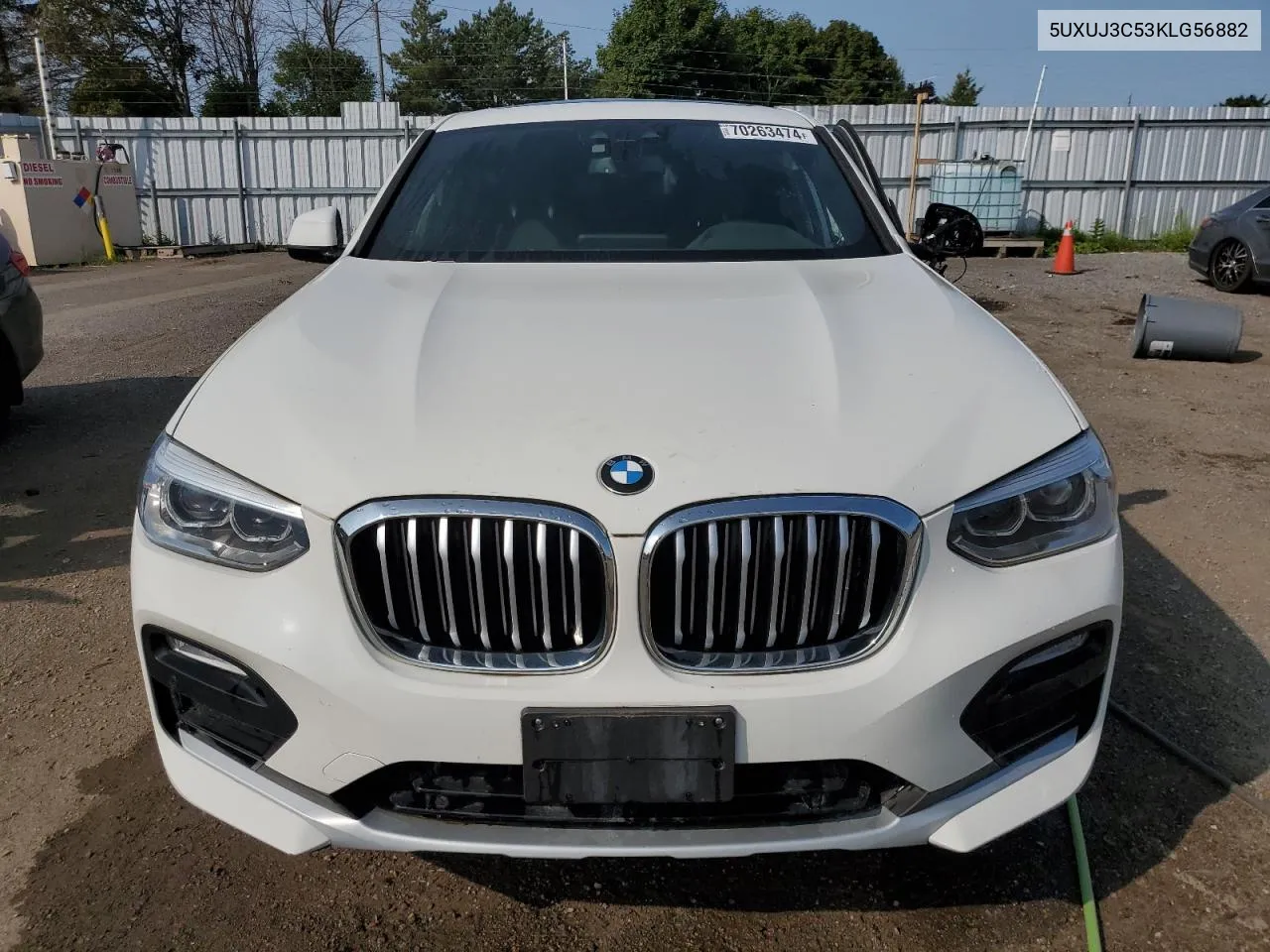 2019 BMW X4 xDrive30I VIN: 5UXUJ3C53KLG56882 Lot: 70263474