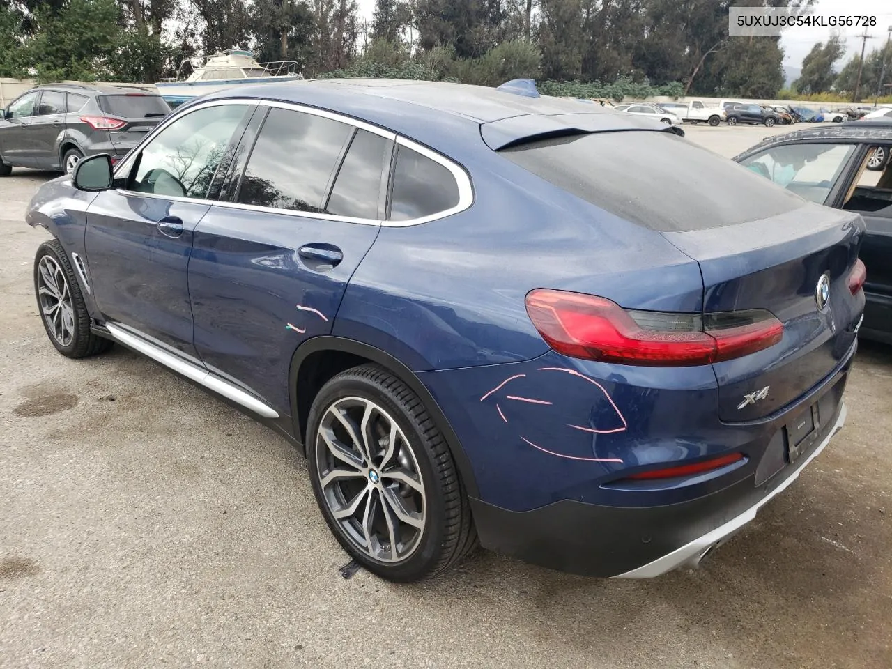 2019 BMW X4 xDrive30I VIN: 5UXUJ3C54KLG56728 Lot: 75770594