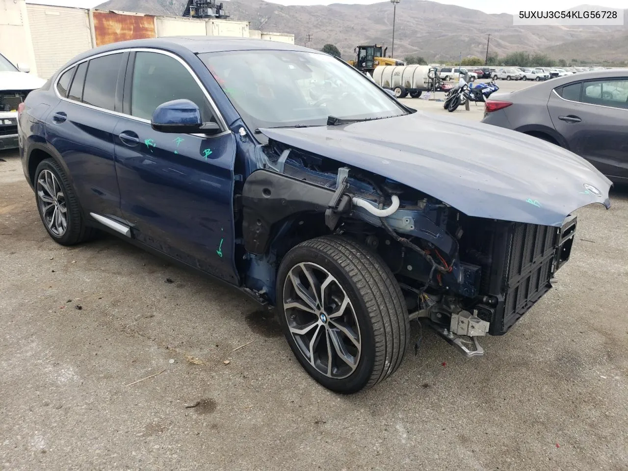 2019 BMW X4 xDrive30I VIN: 5UXUJ3C54KLG56728 Lot: 75770594