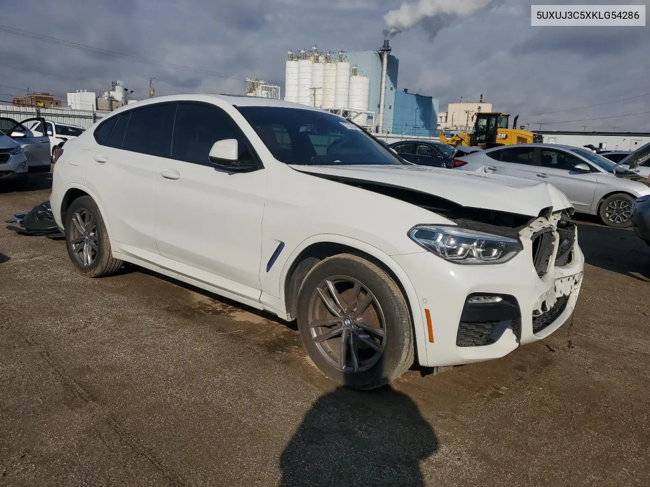 2019 BMW X4 xDrive30I VIN: 5UXUJ3C5XKLG54286 Lot: 77333284