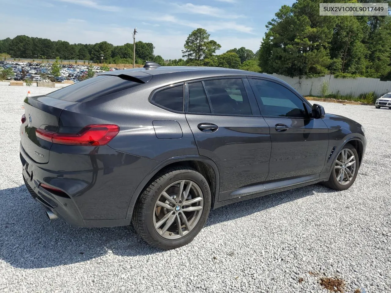 2020 BMW X4 xDrive30I VIN: 5UX2V1C00L9D17449 Lot: 58672774