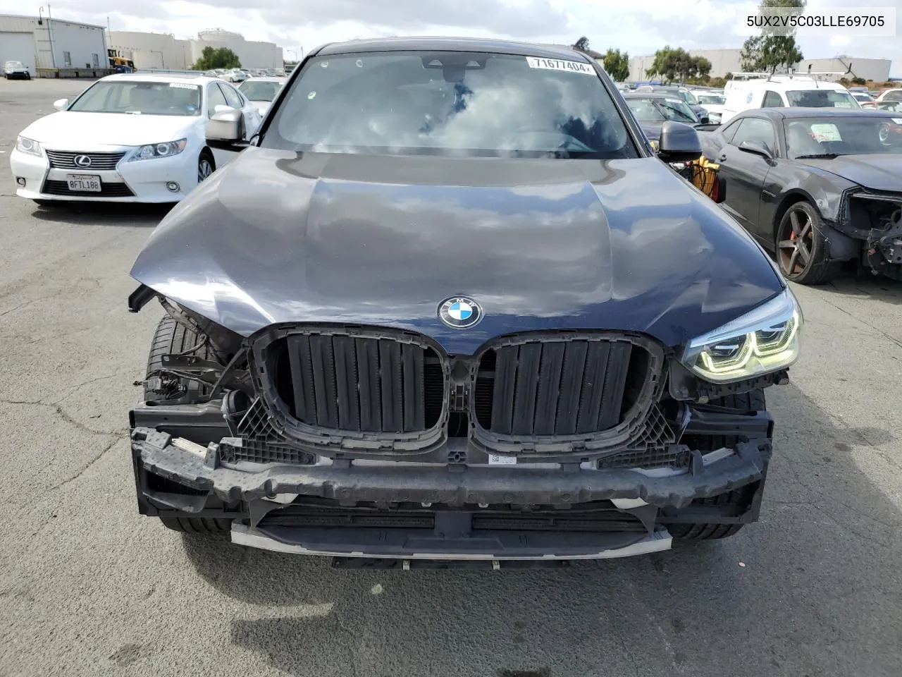 5UX2V5C03LLE69705 2020 BMW X4 xDrivem40I